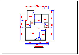 两居跃层户型室内装修cad设计方案施工图
